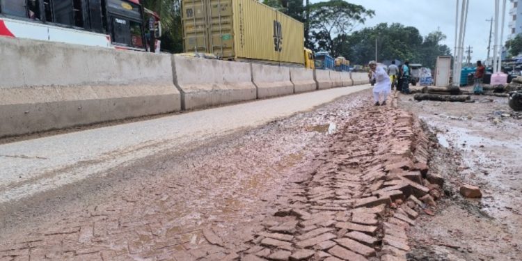 Cumilla-Sylhet Regional Highway Repair 2025: Tk 2.4 Crore Project Crumbles Midway in Debidwar