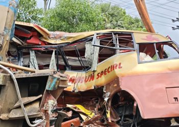 Cumilla train-bus crash: Two railway crossing workers sued among others