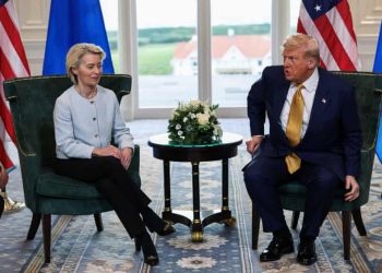Trump gives EU until 4 July to ratify trade deal or face ‘much higher’ tariffs