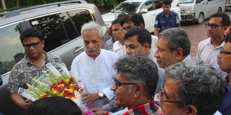 Culture Minister Visits Nazrul University Ahead of Kazi Nazrul’s 127th Birth Anniversary Program