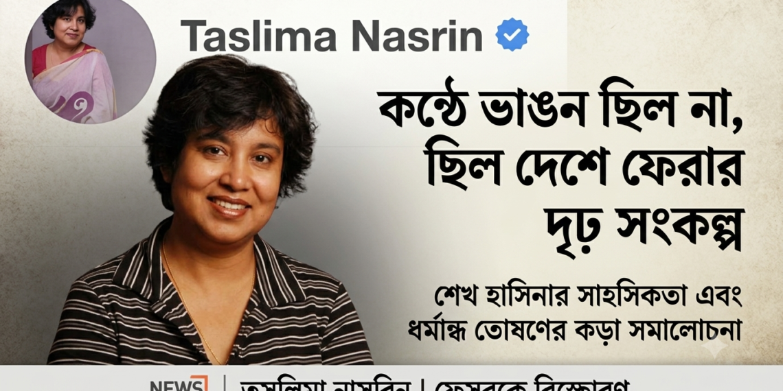‘Her Voice Showed No Weakness, Only a Determined Resolve to Return; Appeasing Religious Extremists Laid the Ground for Her Downfall’ — Taslima Nasrin on Sheikh Hasina